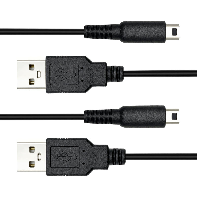 2-Pack 3.9FT USB Charging Cables Compatible withNintendo New 3DS XL/New 3DS/3DS XL/3DS/New 2DS XL/2DSXL/2DS/DSi/DSi XL Replacement Charging Cable