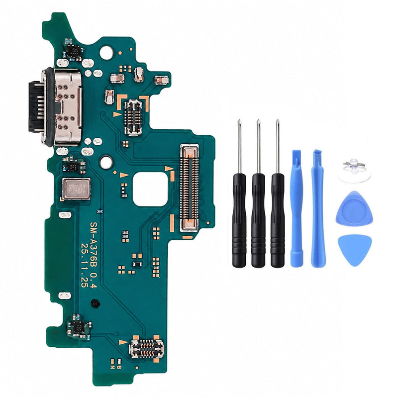 ubrokeifixit Galaxy A37 5G A376U USB Charging Port Dock Connector Charger Board Flex Cable Replacement for Samsung Galaxy A37 5G A376W A376U1 A376U A376E A376B