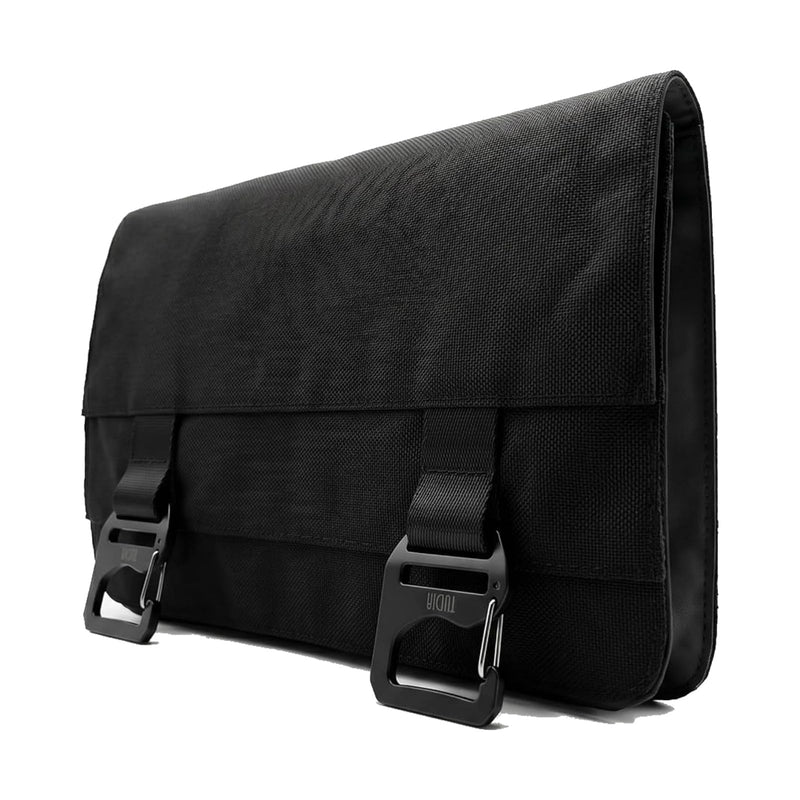 TUDIA Mobile Organizer Bag Compatible with Tumi Alpha Bravo Backpacks - Modular Tech Pouch with G-Hooks Water-Resistant Cord Carrying Case for Earphone, Charger & Cables (Black) Black