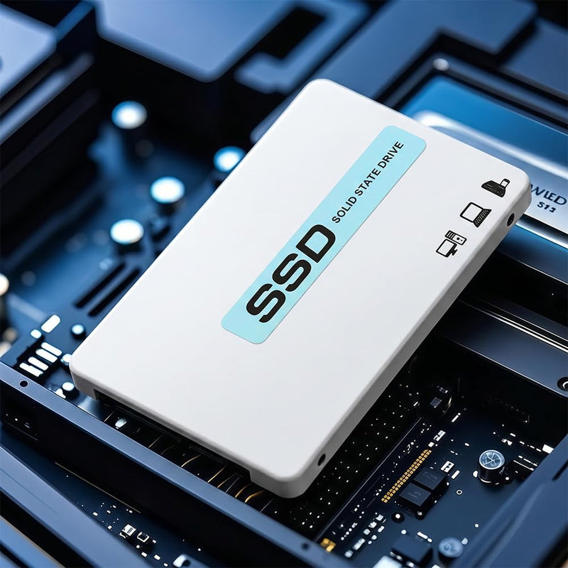 SATA III SSD 120G 2.5'' /7mm Internal Solid State Drive, Upgrade PC or Laptop Memory and Storage, up to 550MB/s for IT Pros, Creators, Everyday Users, White