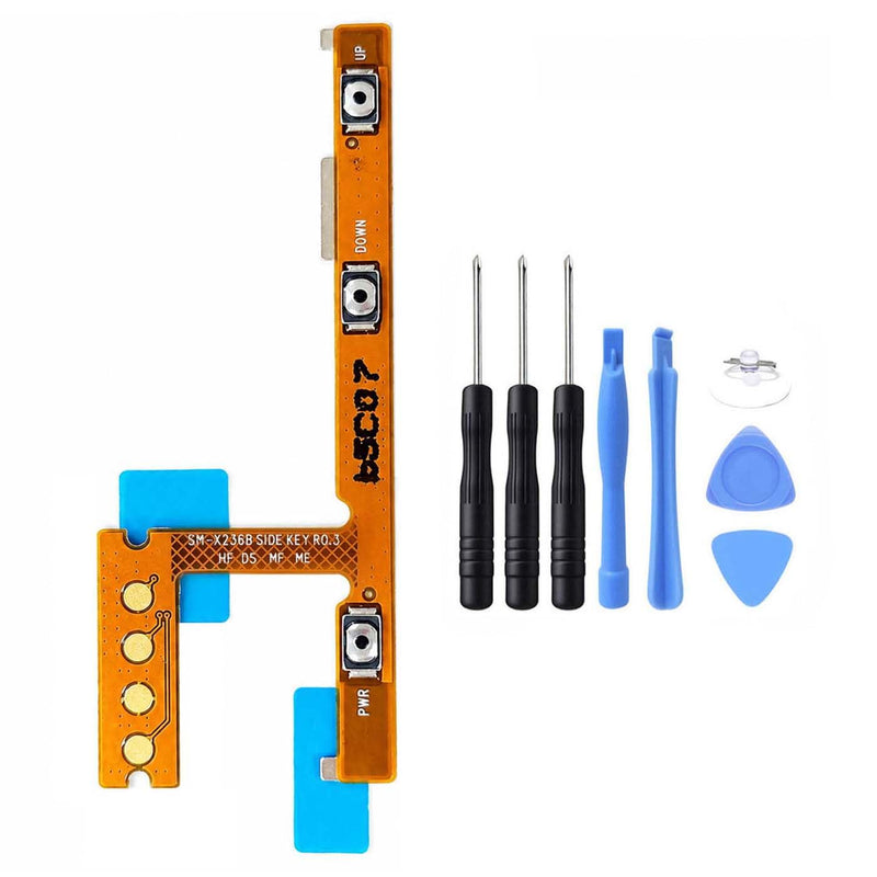 ubrokeifixit Tab A11 Plus X236 11.0 Power On Off Button Flex Cable,Side Volume Button Flex Cable Replacement for Samsung Galaxy Tab A11 Plus X236 X230 X236B 11.0"