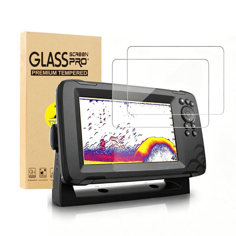 For Lowrance Hook Reveal 7 /Hook 2 Tempered Glass Screen Protector, 2 Pack | 9H hardness, HD clear, anti-scratch, bubble-free, anti-fingerprint, case-friendly