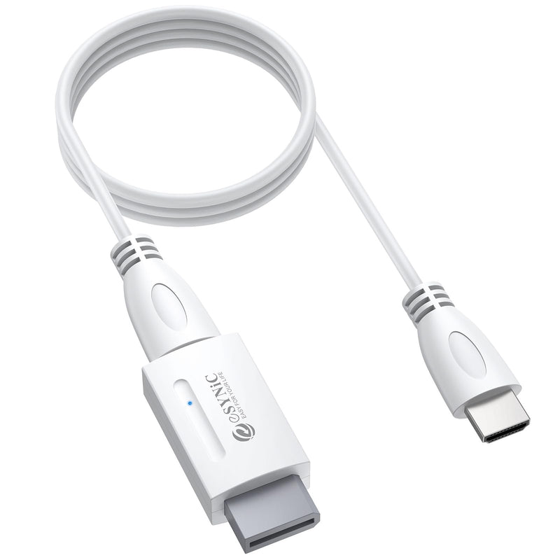 eSynic Wii to HDMI Adapter 1080P-Portable HDMI Converter for Nintendo Wii/Wii U to HDTV-Includes HDMI Cable-Plug & Play-Supports 480p/720p/1080p –Perfect for Family Game Night with Kids