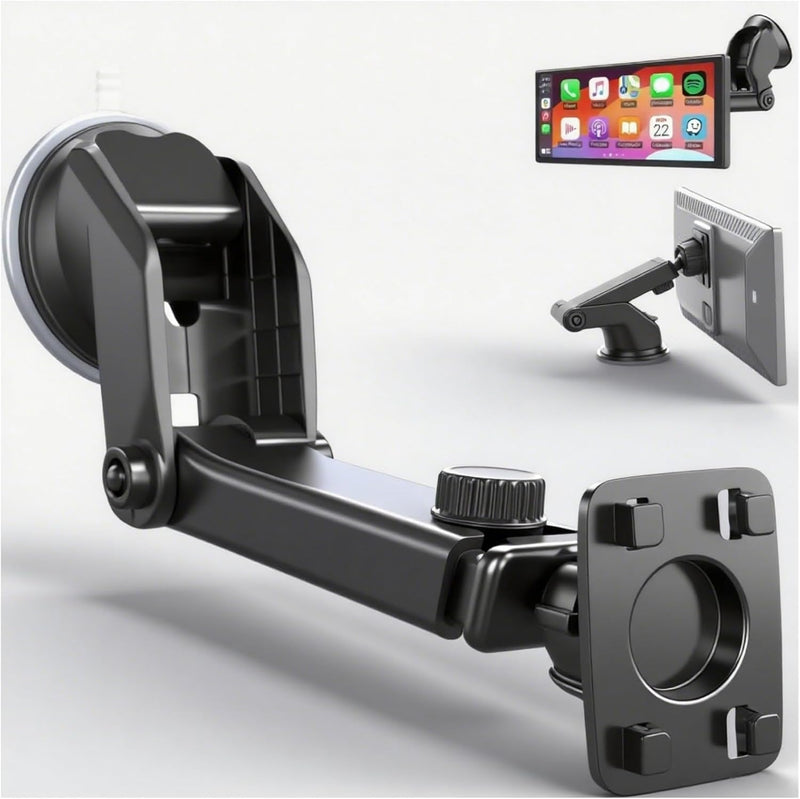 Suction Cup Windshield Mount for OTTOCAST Carplay Screen | Compatible with OTTOCAST ScreenFlow & OttoScreen AI 11.4" Carplay Screen, Upgrade Alternative to 3M Adhesive Mount