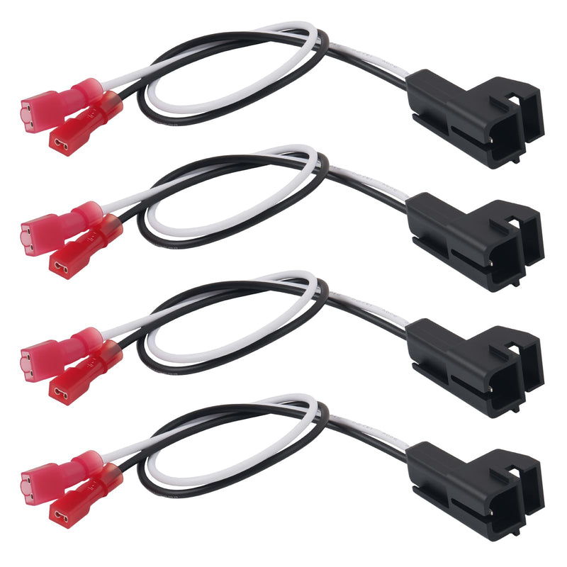 4PCS 72-4568 Speaker Harness Adapters for Car Speakers Upgrade | Speaker Adapter Harness with Extended Length Design,Car Audio & Video Wiring Harnesses Compatible with Buick/Cadillac