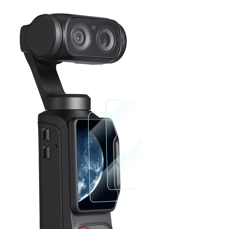 K&F CONCEPT 2PCS Screen Protector Compatible with Insta360 Luna Ultra | 9H Hardness, 0.33mm Ultra-Thin, High Transparency, Anti-Fingerprint, Scratch-Resistant Film Accessory, PF63