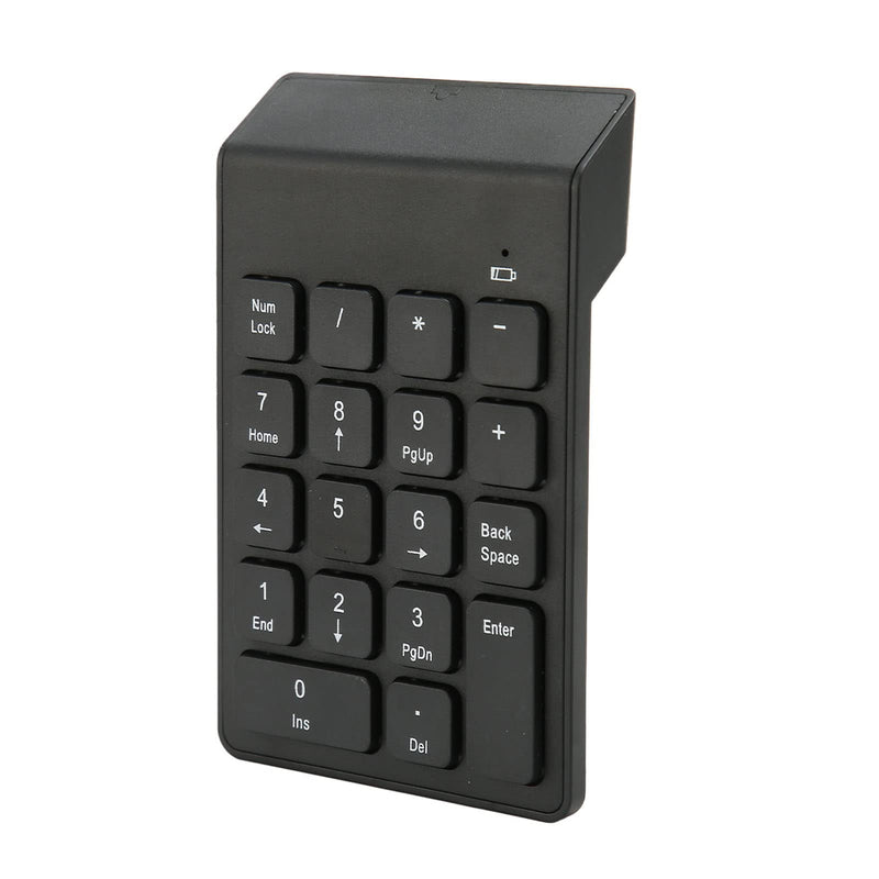 2.4G Wireless Numeric Keypad 18 Keys Chocolate Keys Numpad Plug and Play with Ergonomic Tilt for Tablet Computer
