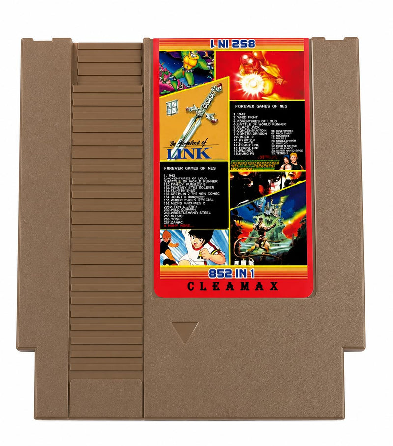 852 in 1 NES Cartridge, Multi-Game Collection for NES Console | Multi-Game Collection, For NES Console