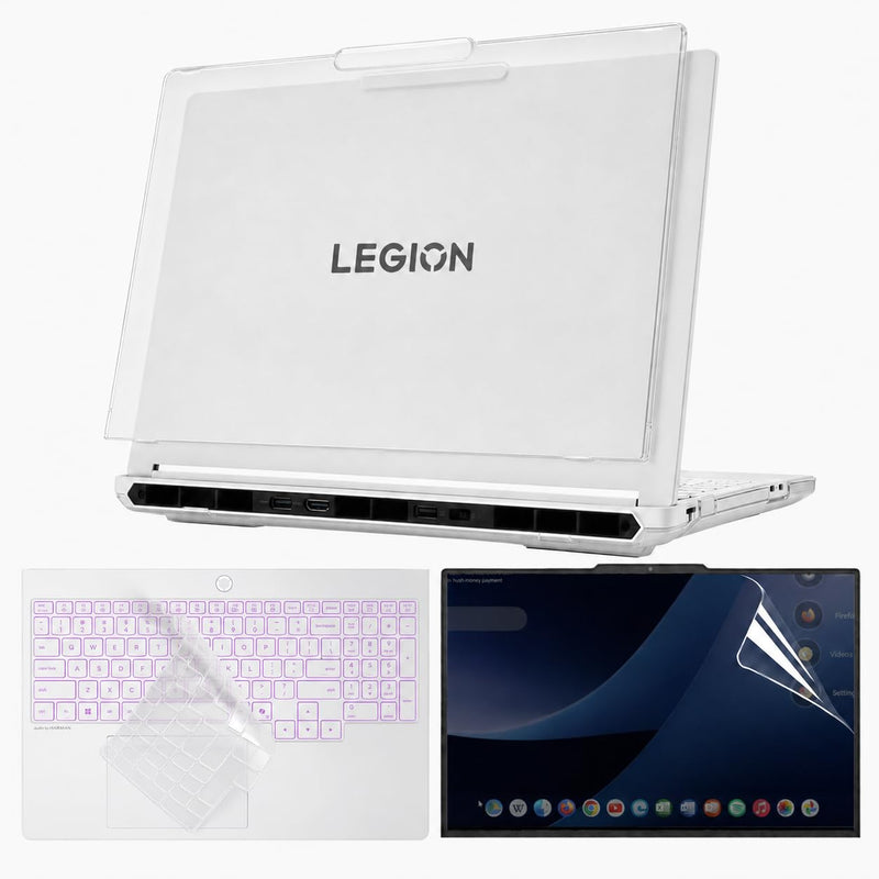 IMMOENUC Case Set Compatible with 2026 Lenovo Legion 5i/5a Gen 11 15-Inch | Matte PC shell, vented bottom, anti-fingerprint finish, keyboard cover and screen protector included