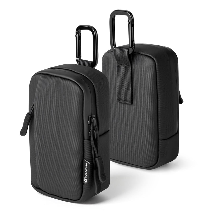 Travel Case for OM SYSTEM OLYMPUS Tough TG-7 TG-6 Camera Pouch | Splash‑Proof Protective Camera Bag with Front Accessory Pocket, for Diving Beach Hiking Outdoor Adventures, Black Case Only