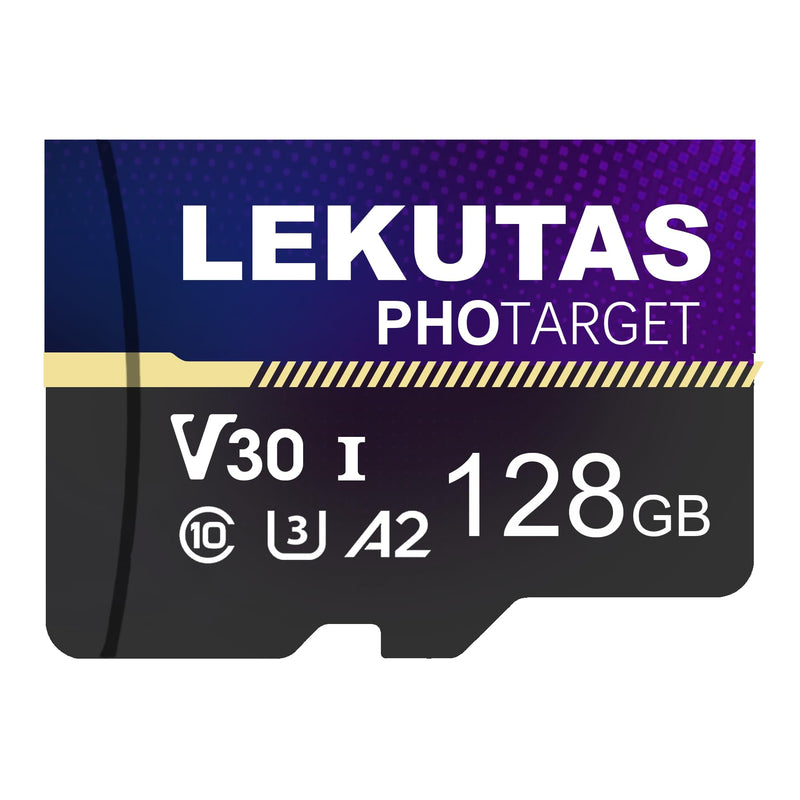 128GB Micro SD Card, microSDXC UHS-I Flash Memory Card TF Cards | High Speed 80MB/s, Class 10, C10, U3, A2, V30, for Full HD, 4K UHD Video Recording