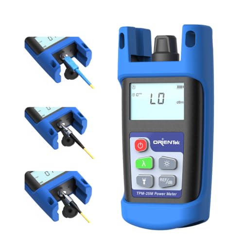 TPM-25M Mini Optical Power Meter 2.5mm Universal Interface Fiber Optic Power Tester with LED Light, Range of Measurement - 70~+ 6 dBm TPM-25-A-G