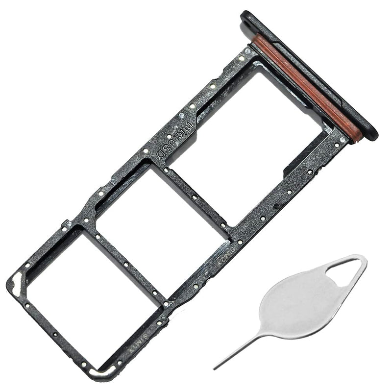 Galaxy A07 4G SIM Card Tray Dual Replacement A07 4G A075 Sim Card Slot Holder for Samsung Galaxy A07 4G SM-A075F SM-A075M A075B Sim Card Tray Repair Part with Opening Needle (Gray) Gray