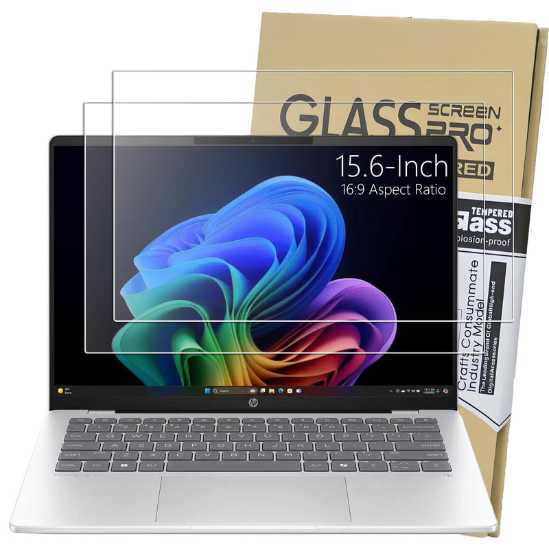 15.6-inch Tempered Glass Screen Protector for Universal 15.6" with 16:9 Aspect Ratio Laptop Lenovo/HP/Dell/ASUS/LG/Acer/MSI/Samsung etc, 9H Hardness, Ultra HD