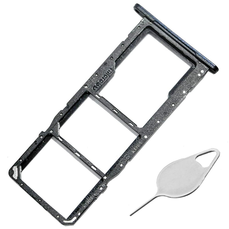 Galaxy A06 4G SIM Card Tray Dual Replacement A06 4G A065 Sim Card Slot Holder for Samsung Galaxy A06 4G SM-A065F SM-A065M A065 Sim Card Tray Repair Part with Opening Needle (Black) Black
