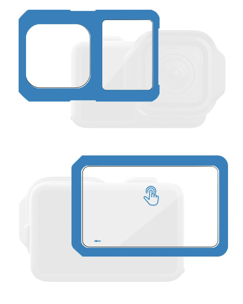3 Pack Screen & Lens Protector Compatible with GoPro MISSION 1 Pro/MISSION 1, 9H Tempered Glass with Auto-Alignment Frame, HD Clear, Bubble-Free, Anti-Scratch, 1 Front + 1 Rear + 1 Lens Protectors