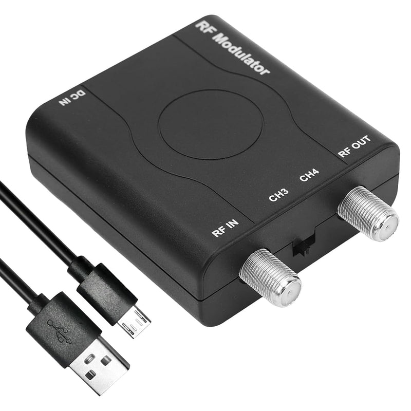 HDM61 HDMI to Coax Adapter, HDMI to RF Modulator NTSC Format | 1080P PPL Control, Plug & Play, Covert HD Multimedia to Radio Frequency Analog Signal, VHF CH3/ CH4, for TV Game Console