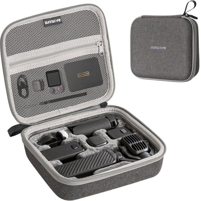 Portable Case Storage Bag for DJI Osmo Pocket 4P Creator Combo Accessories | Compact Hard Case, Velvet Lining, Fits DJI Osmo Pocket 4 Pro Vlog Combo, Power Expansion Combo, Mini Tripod Accessories