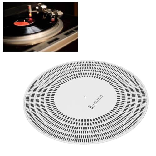 inch Turntable Stroboscope Disc 33/45/78 RPM 50/60Hz Rotational Speed Detection for LP Vinyl Turntables Calibration Disc for Vinyl Record Player
