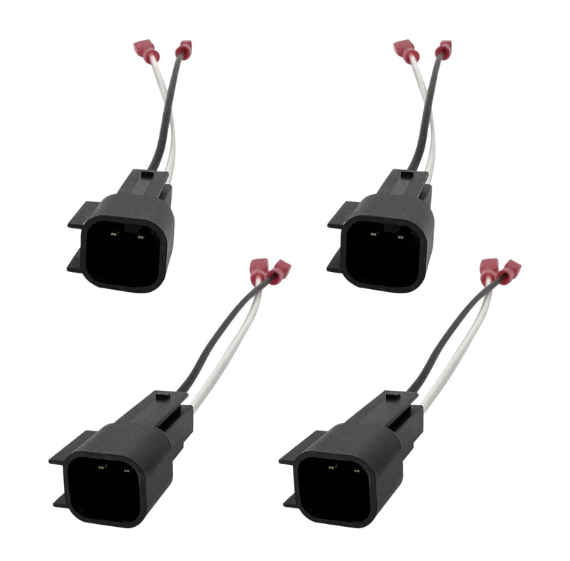 4PCS Car Speaker Wiring Harness, 72-5600 Auto Front Rear Door Speaker Adapter Connector Adaptor Plug, Door Speakers Replacement Compatible with Ford F150 F250 Lincoln Mazda Mercury (Black)