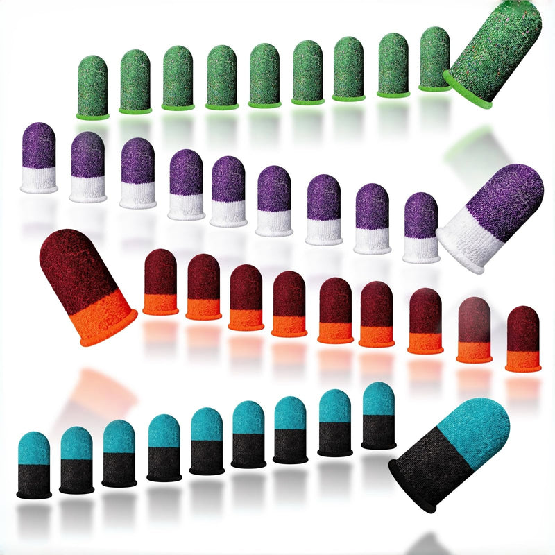 40pc Gaming Finger Sleeves, Esports Grade | 4 Styles, No Break Touch, Anti-Sweat, for FPS/TPS/ACT/MOBA