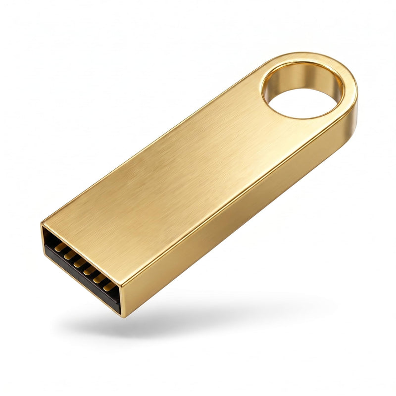 16GB USB 3.0 Flash Drive for Voice Recorders - Portable USB-A Drive for Audio File Backup - Thumb Drive Compatible with PC, Audio Recorders (Gold)