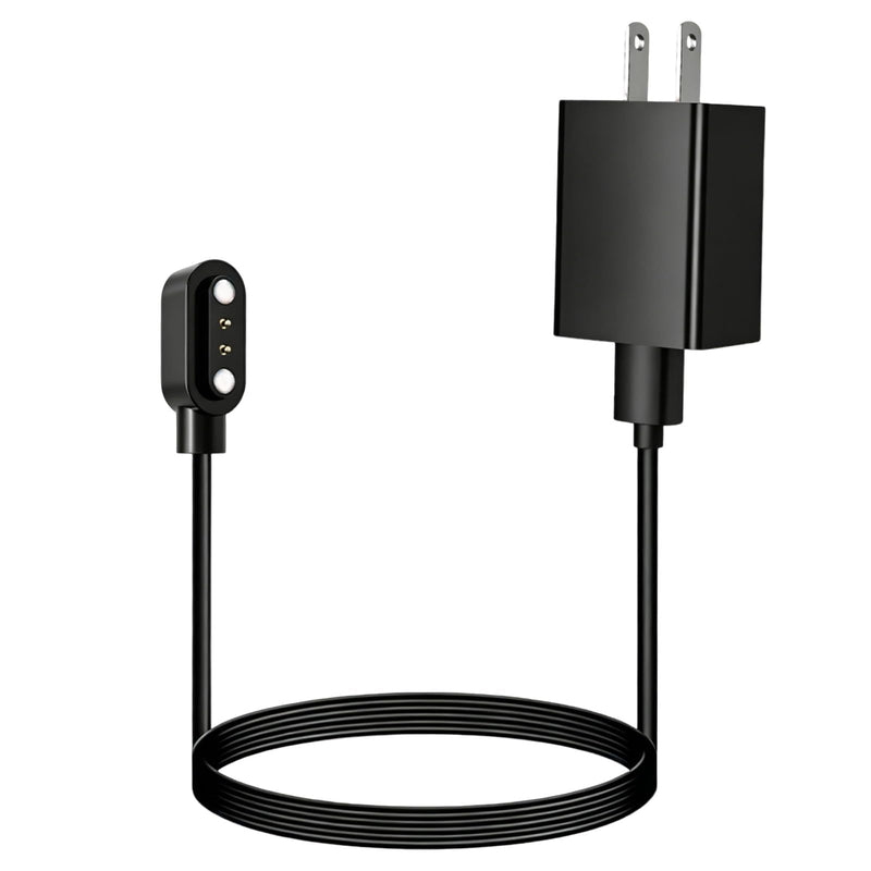 2 Pin 2.84mm Magnetic Smart Watch Charger with USB Wall Adapter, 3.28FT