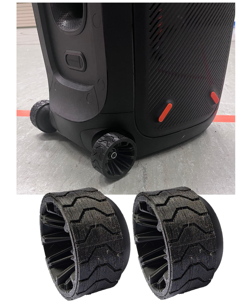 Replacement Speaker Set Wheel Compatible with JBL PartyBox 310/320/710/Ultimate with Shock Absorbing Tires & Wide Contact Surface for Easy Transport