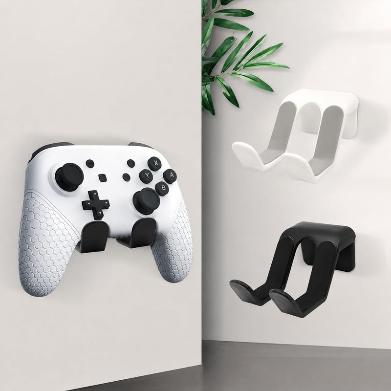 Wall-Mounted Controller and Headphone Stand, No-Drill ABS Gaming Rack