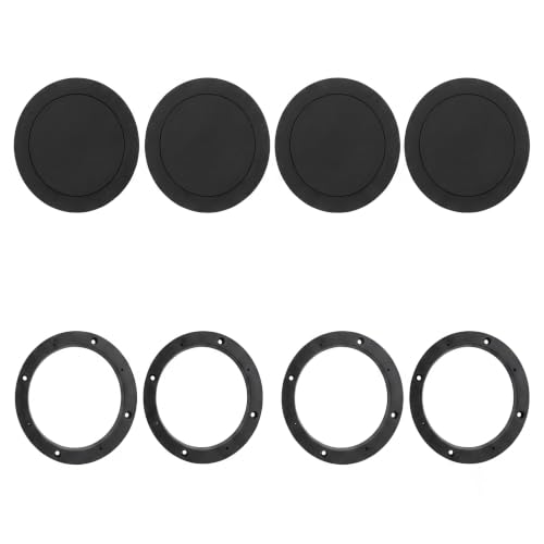 4Pcs 6.5 Speaker Foam Rings and 4Pcs 6.5 Inch Speaker Spacer Kit - High Rebound Polyurethane Bass Blocker Kit for Auto Audio Upgrade: Fits 6-6.5
