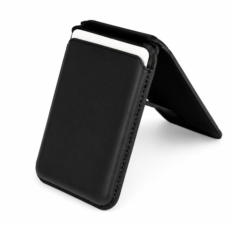 Magnetic Phone Wallet with Kickstand for iPhone – RFID Card Holder