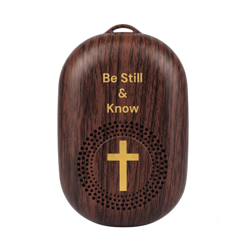 Upgraded KJV Audio Bible Player, 1189 Separate Tracks,Mood Bible, Portable Talking Electronic Bible with MicroSD, King James Version New & Old Testament, Gifts for Seniors, Brown