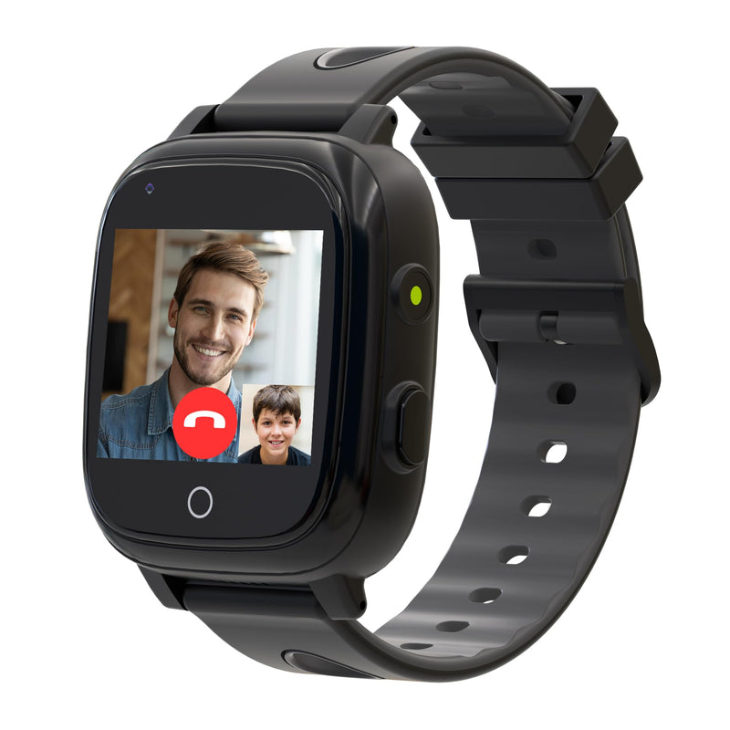 Kids Watch with GPS Tracker, Kids Smart Watch Boys with Video Call Alarm SOS Call Camera Pedometer Stopwatch Caculator Flashlight Birthday Gifts Toys for Boys Age 3-12 Black