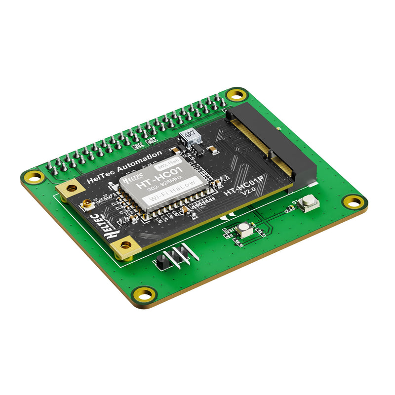 Heltec WiFi HaLow Module V2, 802.11ah Mini PCIe | 27±1 dBm High Power, for Long-Range IoT Data Transmission, 1-2km Coverage, 32.5Mbps Max Data Rate, 902-928 MHz Support
