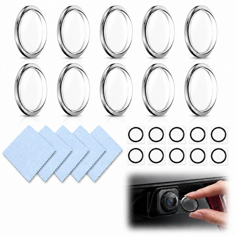 10 PCS Car Camera Lens Protector, Backup Camera Lens Cover with Clear Visibility, Protective Film for Car Cameras, Rain Protection Solution