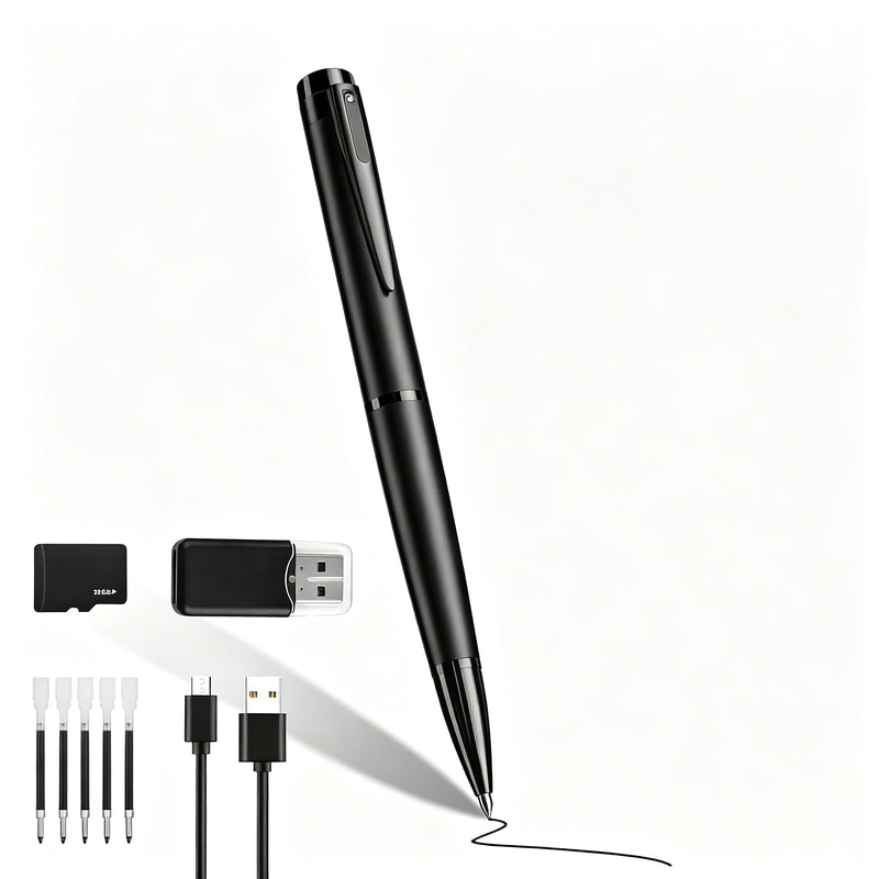 Mini Camera Pen 1080P HD Pet Security Small Cameras with 32GB Memory Card Nanny Cam for Home & House