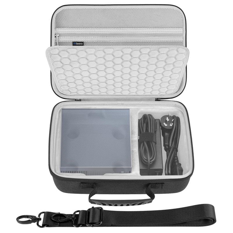 GEEKRIA Mini PC Hard Shell Travel Case, Compatible with NVIDIA DGX Spark, ASUS Ascent GX10, msi EdgeXpert 13SUS, GIGABYTE AI TOP Atom, AI Supercomputer Carrying Bag (Dark Gray)