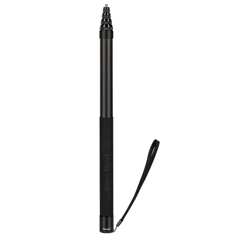 118"/3.0m Carbon Fiber Invisible Selfie Stick 9.8ft Extended Super Long Pole for Insta360 X5/X4 Insta 360 X3 ONE X2, ONE R, ONE X, ONE GO 3S 3 2 Gopro Max Action Camera Accessories