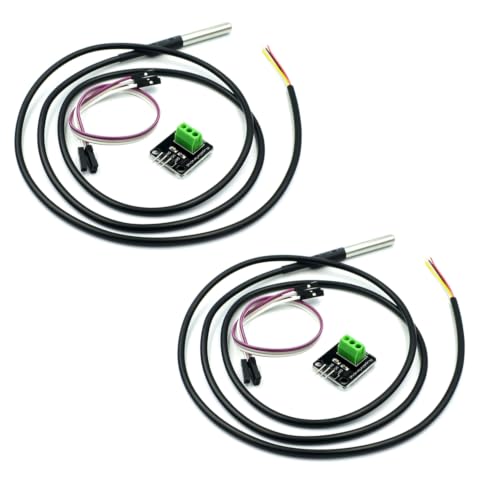 ds18b20 Waterproof Temperature Sensor with Probe and Adapter Board