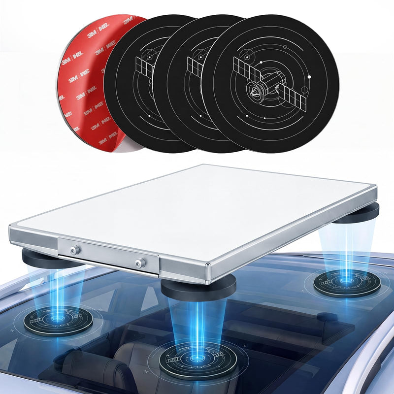 Adhesive Metal Discs 4PCS for Starlink Mini & Gen 3 | Magnetic Mount Plates for Car Truck RV SUV Aluminum/Glass Cab Roof, Starlink Mounting Accessory for Satellite Dish