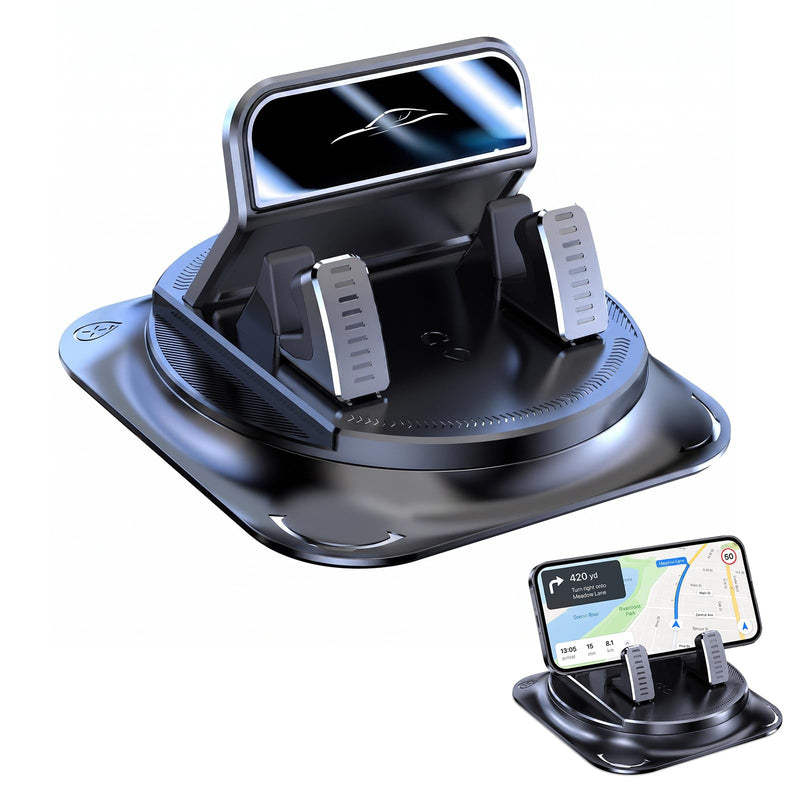Car Dashboard Phone Holder, 360 Degree Rotatable Car Phone Holder, 2026 New Non-Slip Dashboard Cell Phone Holder,Universal Car Phone Mount Stand for Most Size Phones