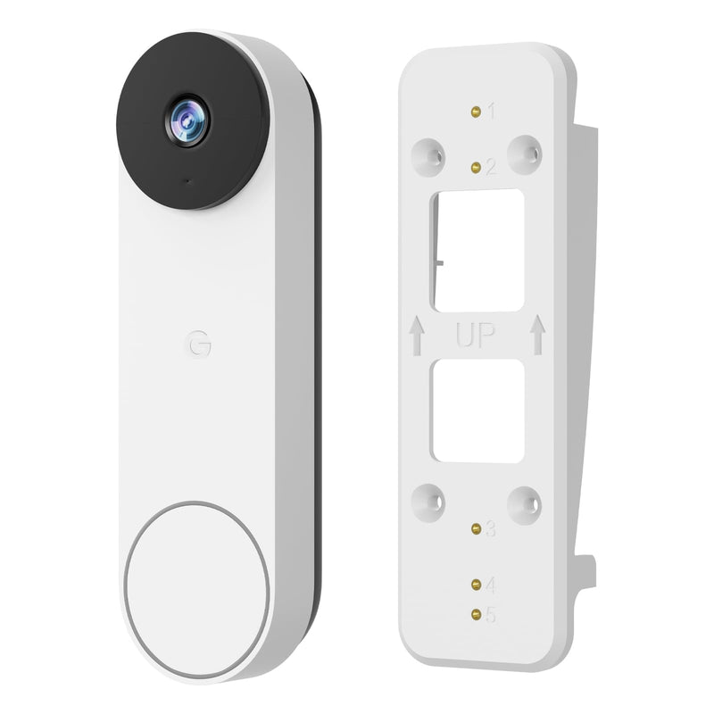 Vinyl Siding Mount for Google Nest Doorbell (Battery), Adjustable Angle Doorbell Wedge Corner Mounting Bracket Kit for Nest Doorbell, Solve Siding Tilt Problem (4" Standard Vinyl Siding Only)