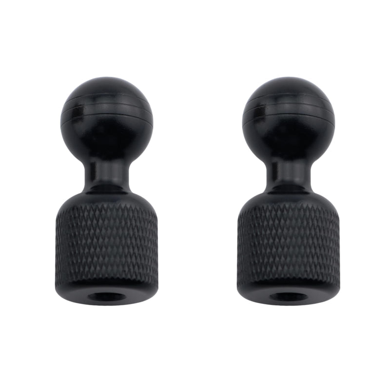 2PCS 17mm Ball Head to 1/4 Inch Female Thread Camera Bracket Adapter Conversion Accessory Aluminium Alloy Material Suitable for Mobile Phones and GPS Devices