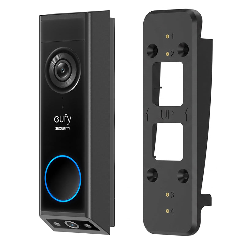 Vinyl Siding Mount for Eufy Doorbell Camera E340/C30/C31,Adjustable Angle Doorbell Wedge Corner Mounting Bracket Kit for Eufy E340,Camera Mount Solve Siding Tilt Problem(4" Standard Vinyl Siding Only)