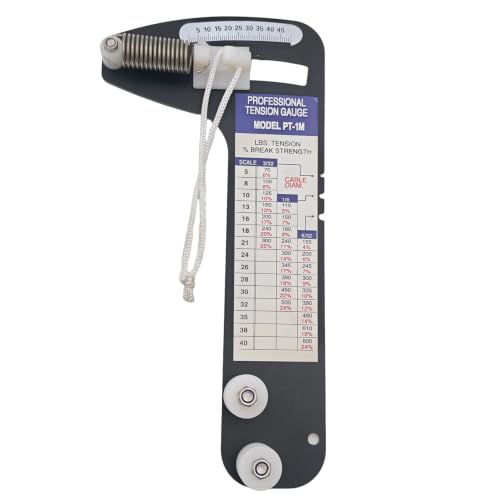 PT-1 Cable Tension Tool for 3/32 1/8 5/32 Inch Sailboat Rigging