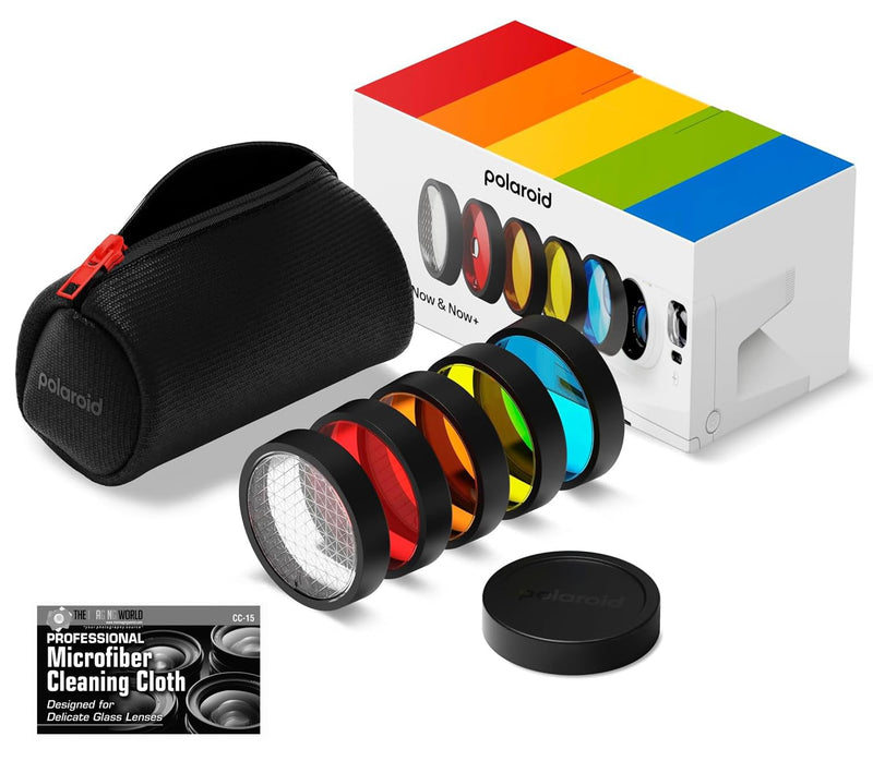 Polaroid Filter Set for Now & Now+ Gen3 Cameras with Premium Microfiber Cleaning Cloth - Not Compatible with Polaroid Now Gen 1 or 2 Cameras.