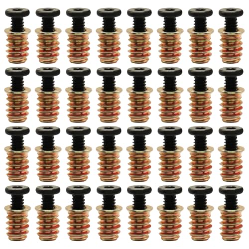 Threaded Inserts for Wood Furniture, 1/4-20, 32 Sets