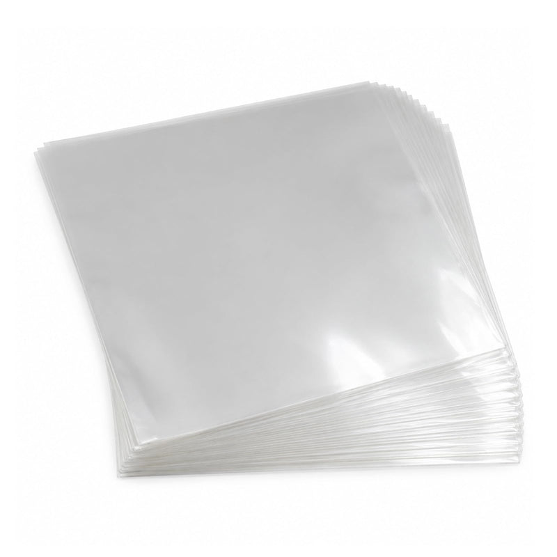 50 PCS Crystal Clear Vinyl Record Outer Sleeves, Protective LP Album Covers for Records, Anti-Dust, Scratch-Resistant Polypropylene Storage Sleeves for Vinyl Collection