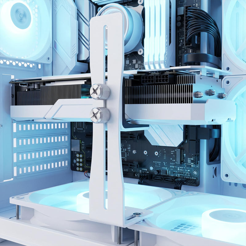 GPU Anti Sag Bracket, Graphics Card Support | Adjustable Gpu Support Bracket, Supprt 12cm and 14cm Fans (0.24 to 4.92 Inch)