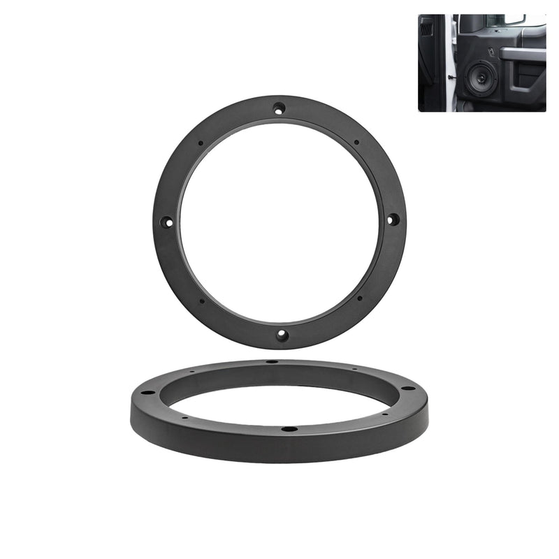 2 PCS 6 inch Car Door Speaker Mounting Ring Spacer Adapter, Speaker Spacer 6 Inch Adaptor Ring Mounting, Bracket Plastic Car Stereo Speakers Spacer, Universal for Cars/Trucks/SUVs 2 PCS 6"